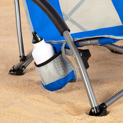 Aktive Pack 4 Sillas Plegables Playa 50x51x67 Cm Azul Con Bolsillo_2