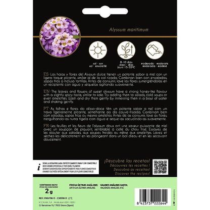 Sementes de flores comestíveis de Aliso Rocalba