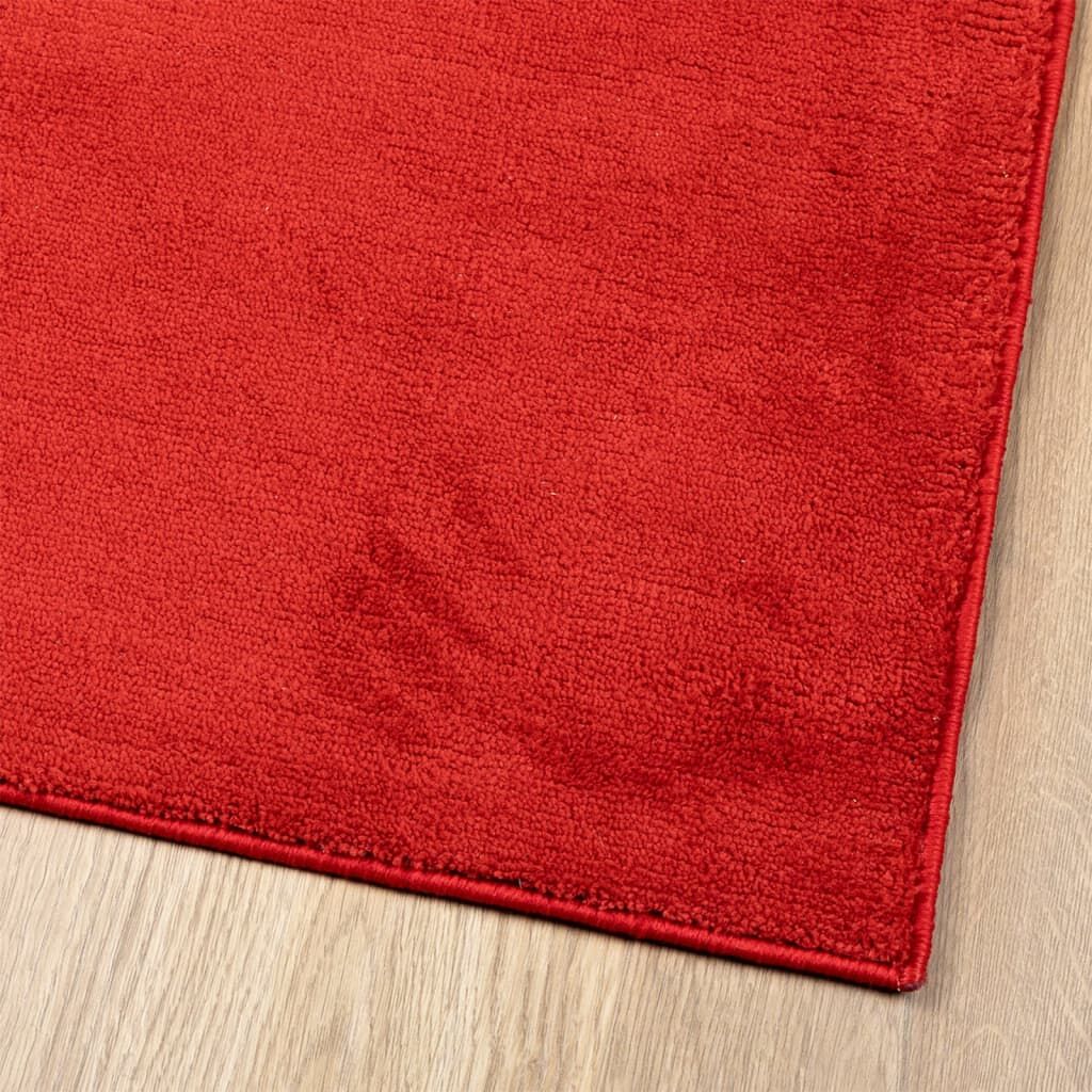 Vidaxl Alfombra De Pelo Corto Oviedo Rojo 80x250 Cm_3