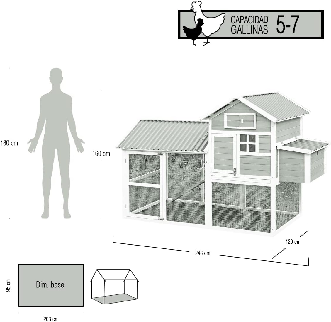Gallinero House 2 - Capacidad Para 5-7 Gallinas_3