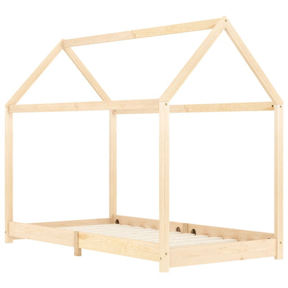 Estructura De Cama Infantil De Madera Maciza De Pino 90x200 Cm / Vetonek_5
