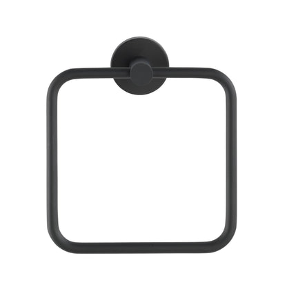 Suporte para toalhas Bosio em aço inoxidável, preto mate Wenko