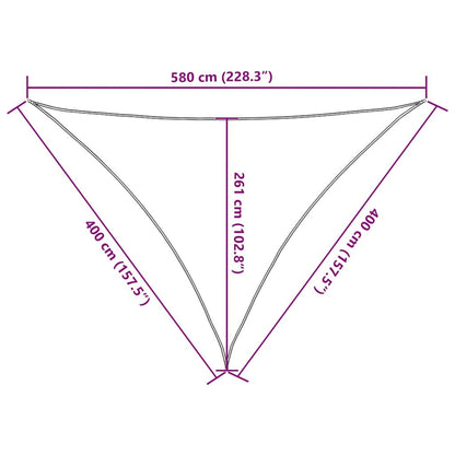 Vidaxl Toldo De Vela Triangular Hdpe Azul 160 G/m² 4x4x5,8 M_2