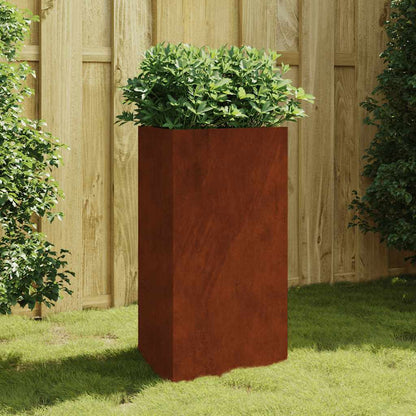 Jardinera De Acero Corten 50x43x75 Cm_1