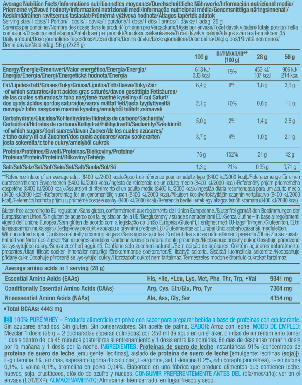 Biotech 100% Suero Puro 1000g Milchreis_5