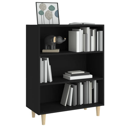 Aparador De Madera Contrachapada Negro 69,5x32,5x90 Cm / Vetonek_3