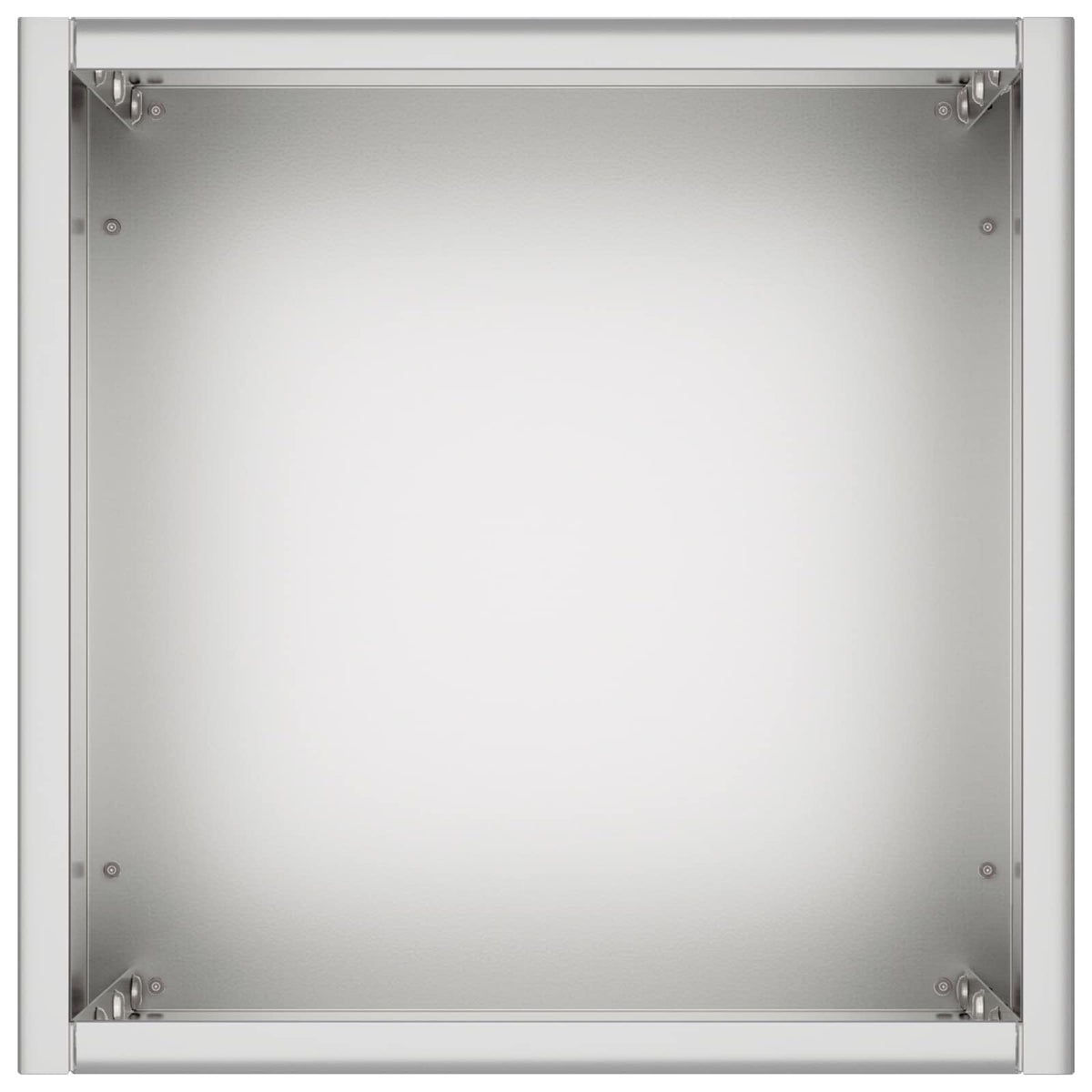Macetero De Jardín Plateado 20 X 20 X 40 Cm Acero Galvanizado_3