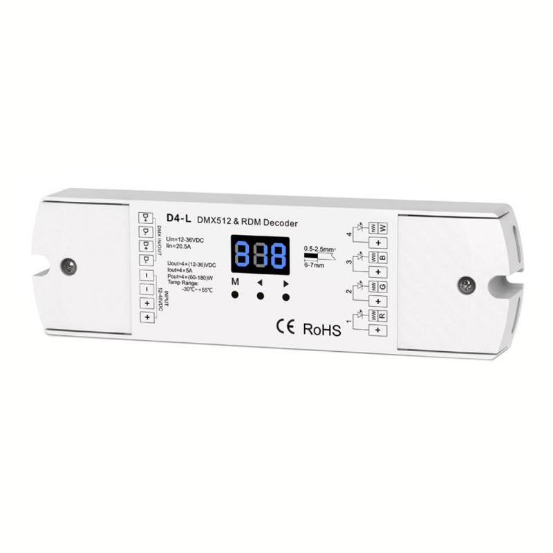 Decoder Dmx512, 5-24vdc, 5a X 4ch_0