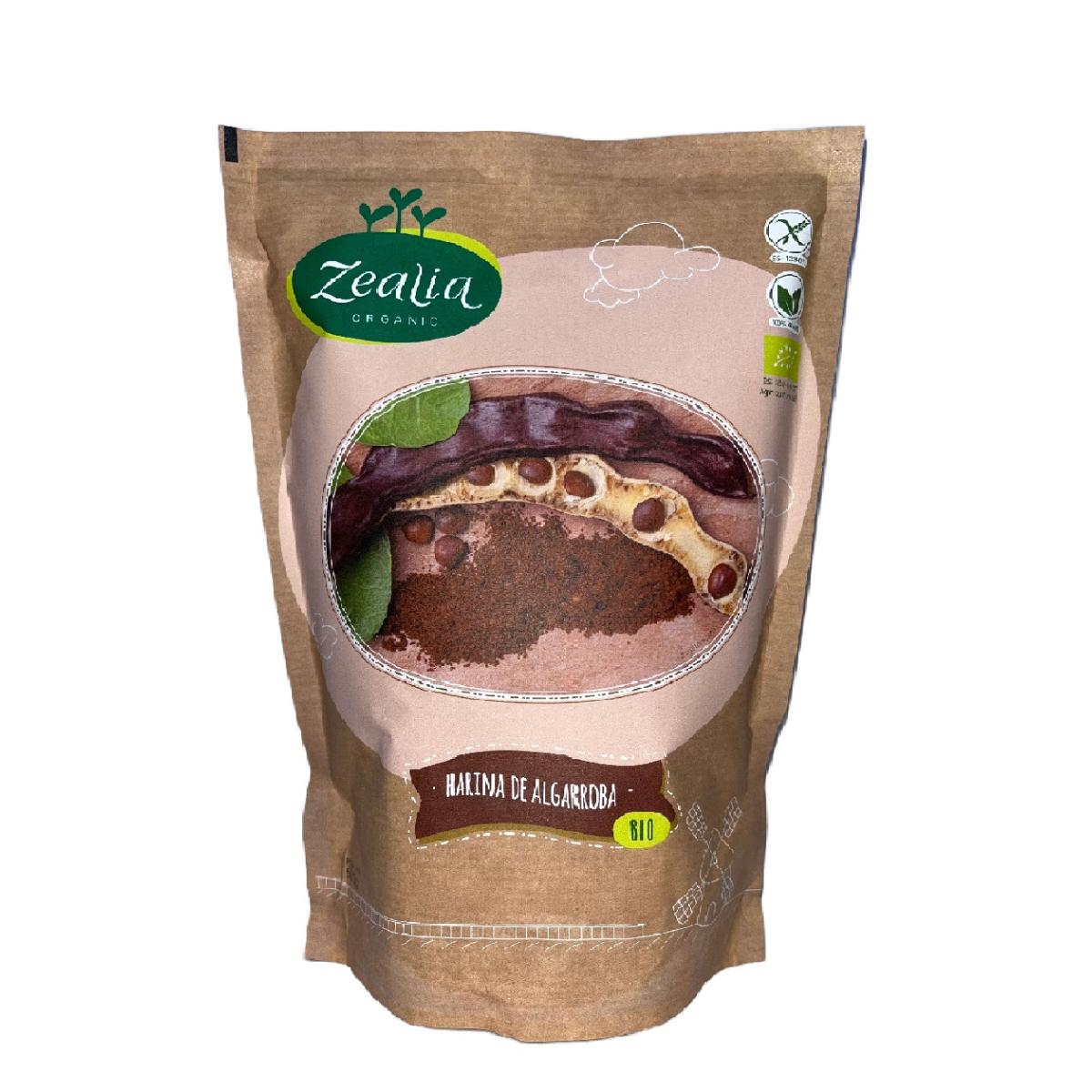 Farinha de Alfarroba Biológica Sem Glúten Zealia 500 gr