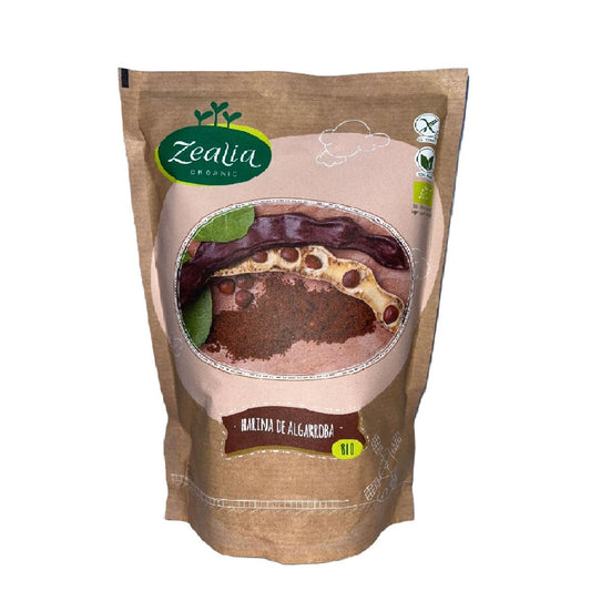 Farinha de Alfarroba Biológica Sem Glúten Zealia 500 gr