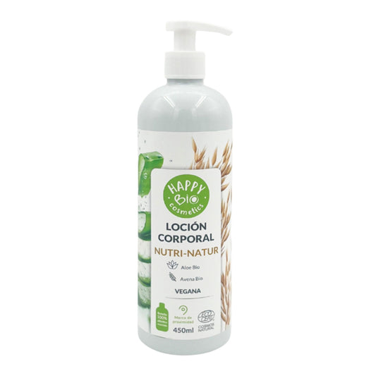 Loción Corporal nutri-natur Aloe vera y Avena BIO HappyBio 450 ml