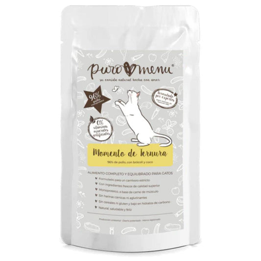 Ração húmida Barf para gatos Momento de ternura (Frango) BIO Puromenu 100 g