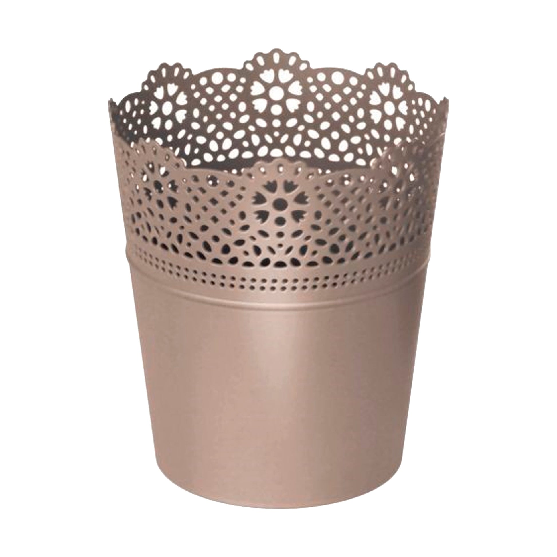 Maceta Lace , Dimensiones (mm) 112x112x130, Color Mocca