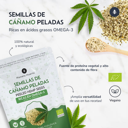 Sementes de cânhamo descascadas ECO Planeta Huerto 400 g