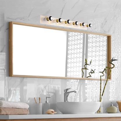 Aplique De Pared, Metal , Blanco, 10x10x91, Casquillo 6 X E27 Max 40 W