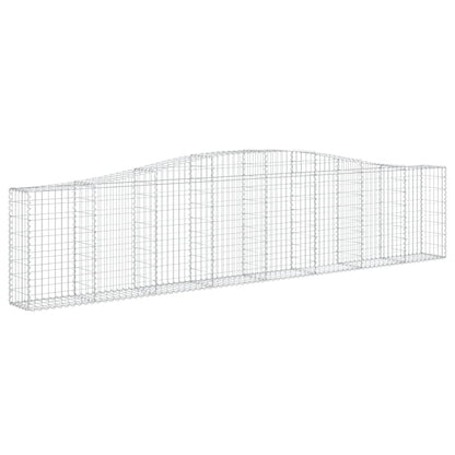 Cestas De Gaviones 9 Uds Forma De Arco Hierro 400x30x80/100 Cm_2