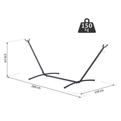 Outsunny Soporte Ajustable Para Hamaca Universal Hierro Carga Hasta 120 Kg_2