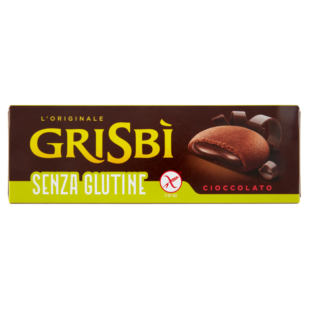Bolachas Grisbí sem glúten recheadas com creme de chocolate 150g