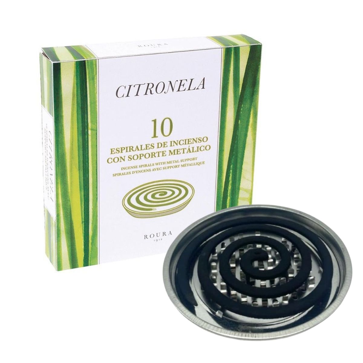 Mosquiteiro Citronela com suporte metálico 10 unidades Roura