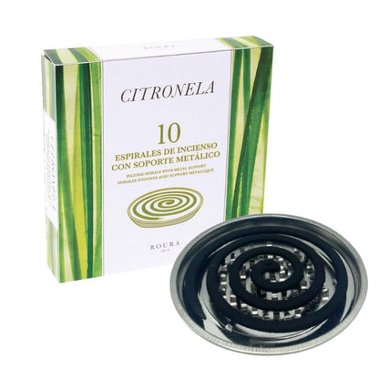 Mosquiteiro Citronela com suporte metálico 10 unidades Roura