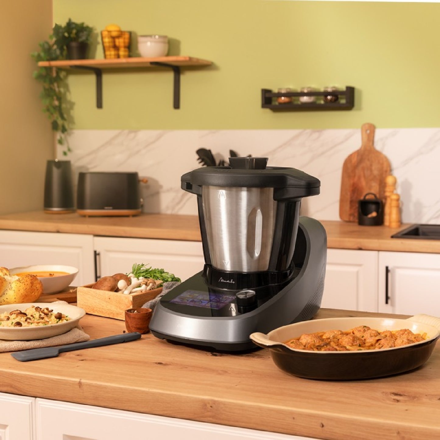 Robot De Cocina Multifunción Mambo Touch Con Jarra Habana. 1600 W, 37 Funciones, Pantalla Táctil Tft 5 Con Recetario Integrado, 3,3 Litros, App, Bá_1