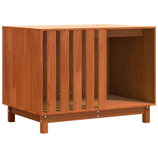 Casa Para Perros Con Almacenamiento Marrón Cera 90 X 60 X 67 Cm_0