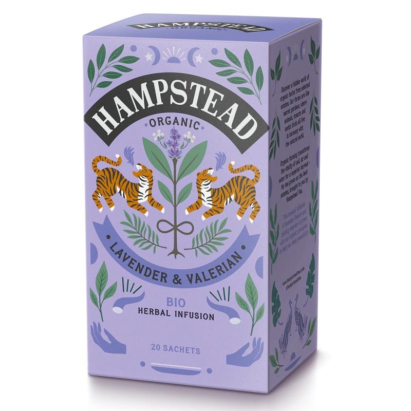 Chá de Lavanda e Valeriana Hampstead 20 Saquetas