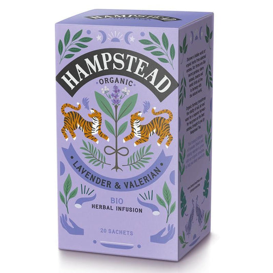 Chá de Lavanda e Valeriana Hampstead 20 Saquetas