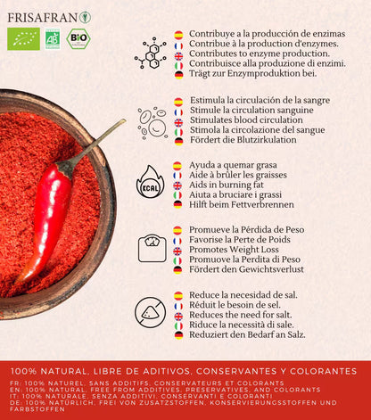 Cayena En Polvo Ecológica - Calidad Y Sabor | Frisafran 40 G_3