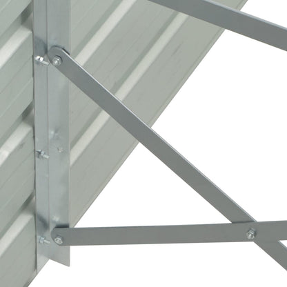 Arriate De Jardín De Acero Galvanizado Marrón 400x80x77 Cm_4