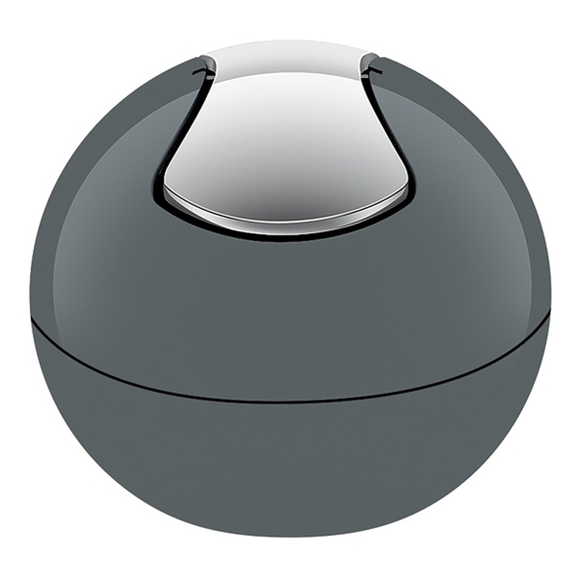 Spirella Colección Bowl, Papelera Ø16 X 14 Cm (1 Litro), Poliestireno, Gris