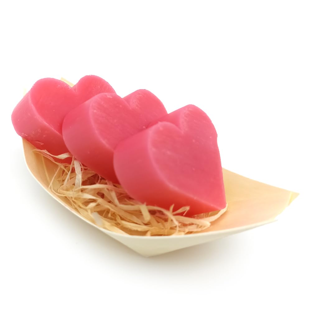100 Jabones Aromáticos Con Forma De Corazón - Detalle Para Invitados De Eventos - Jabón Glicerina Con Aroma A Rosas_4