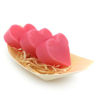 100 Jabones Aromáticos Con Forma De Corazón - Detalle Para Invitados De Eventos - Jabón Glicerina Con Aroma A Rosas_4
