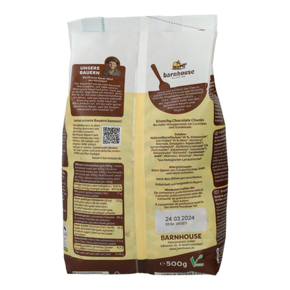 Pedaços de chocolate crocante de muesli BIO Barnhouse 500g