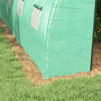Outsunny Invernadero De Exterior 6x3x2 M Con Sistema De Riego Integrado Verde_3