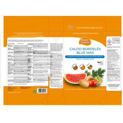 Fungicida bactericida Bluemax Caldo Bordeaux 500 g Flor Huerta