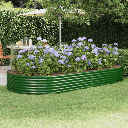 Jardinera Arriate Acero Galvanizado Verde 296x140x36 Cm_1