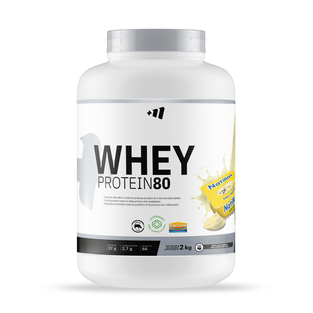 Whey Protein80 - 2 Kg - Natillas De Vainilla - Aumenta La Masa Muscular - Masmusculo_0