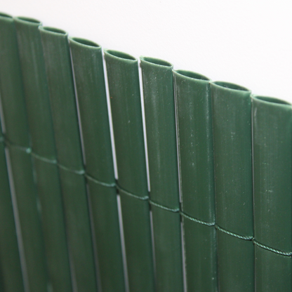 Cañizo Pvc Doble Cara| 1x3 M| Color Verde| Lamas 11 Mm| Composición 100% Pvc| Bridas Sujeción Incluidas_5