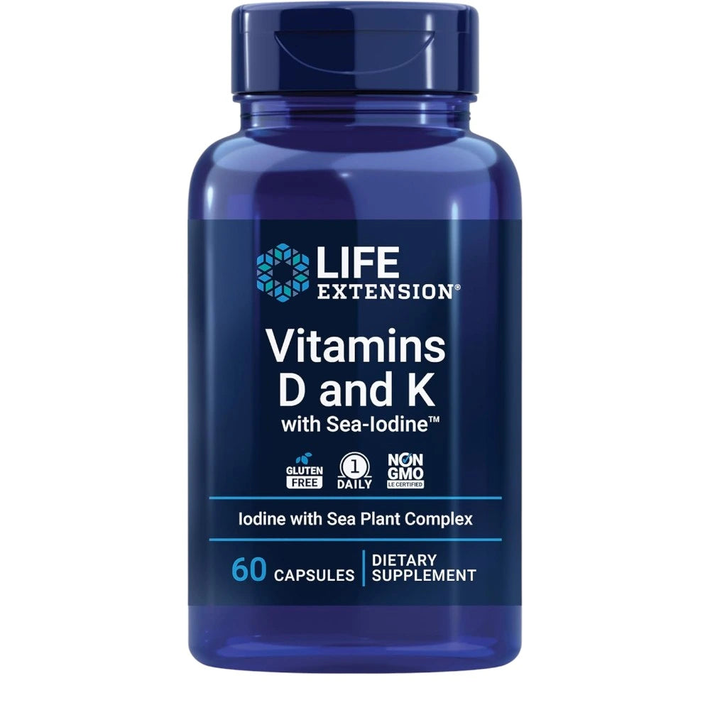 Vitamins D And K With Sea-iodine 60 Caps_0