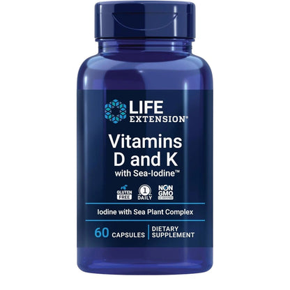 Vitamins D And K With Sea-iodine 60 Caps_0