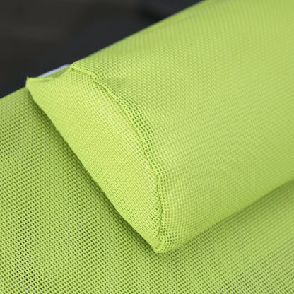 Outsunny Conjunto De 2 Tumbonas Plegables Con Respaldo 182x56x24,5 Cm Verde_3