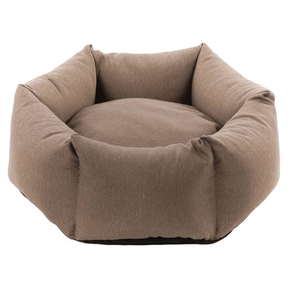 Flamingo Cama Para Perros Y Cremallera Panama Hexagonal Taupe 50x18 Cm / Vetonek_0