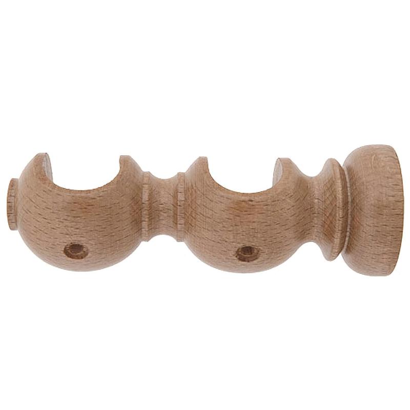 Soporte Madera Liso Abierto Doble 28x120 Mm. Pino_0