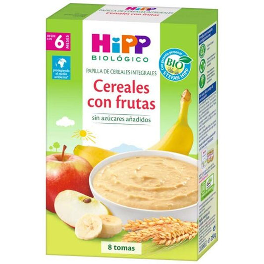 Papa de cereais biológica com fruta +6 meses HiPP 250 g