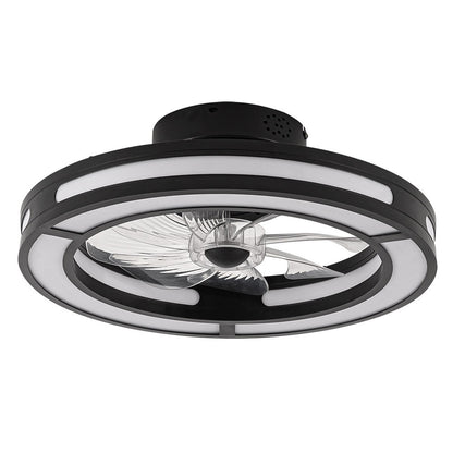 Ventilador Dc 58w Anastasia Negro/plata 8 Aspas 60d 5900lm 6 Vel. 3 Colores Remoto,memoria,temporizador_2