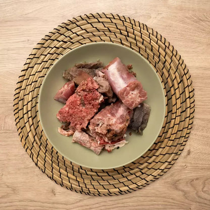 Comida Barf Para Perros. Menú Barf De Cordero Y Pavo En Trozos 6kg_1