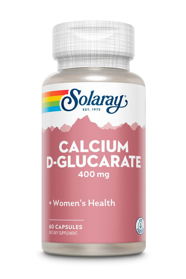 D-glucarato de cálcio 400 mg Solaray, 60 cápsulas