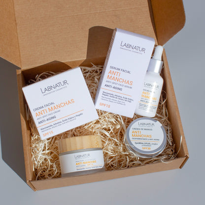 Pack Antimanchas Labnatur | Sérum, Crema Facial SPF15 y Crema de Manos SPF30 | Niacinamida y Ácido Kójico | Vegano_2