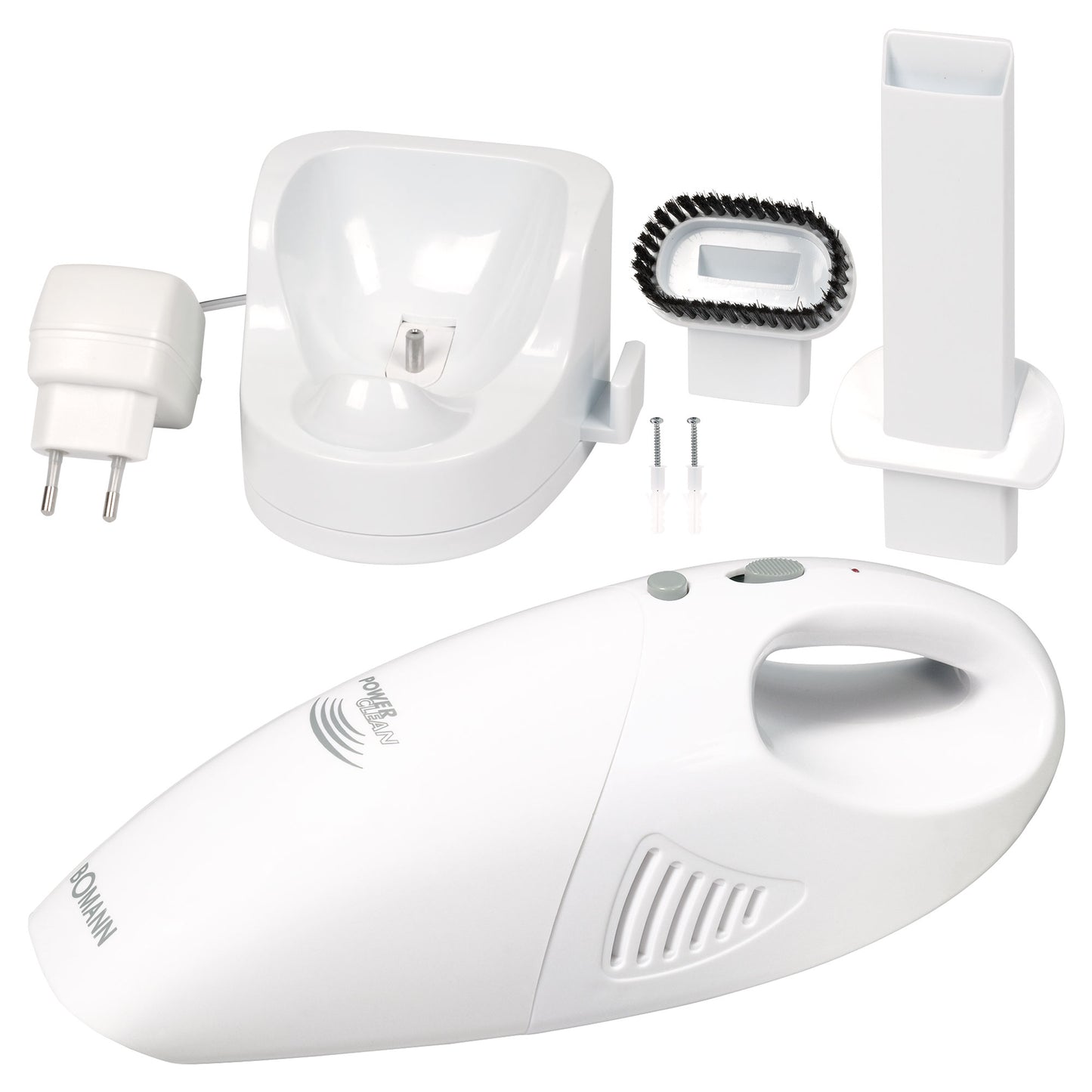 Aspiradora De Mano Sin Cable, Potente, Batería Recargable, Filtro Lavable, Sitios Difíciles Bomann Cb 967, Blanco_5